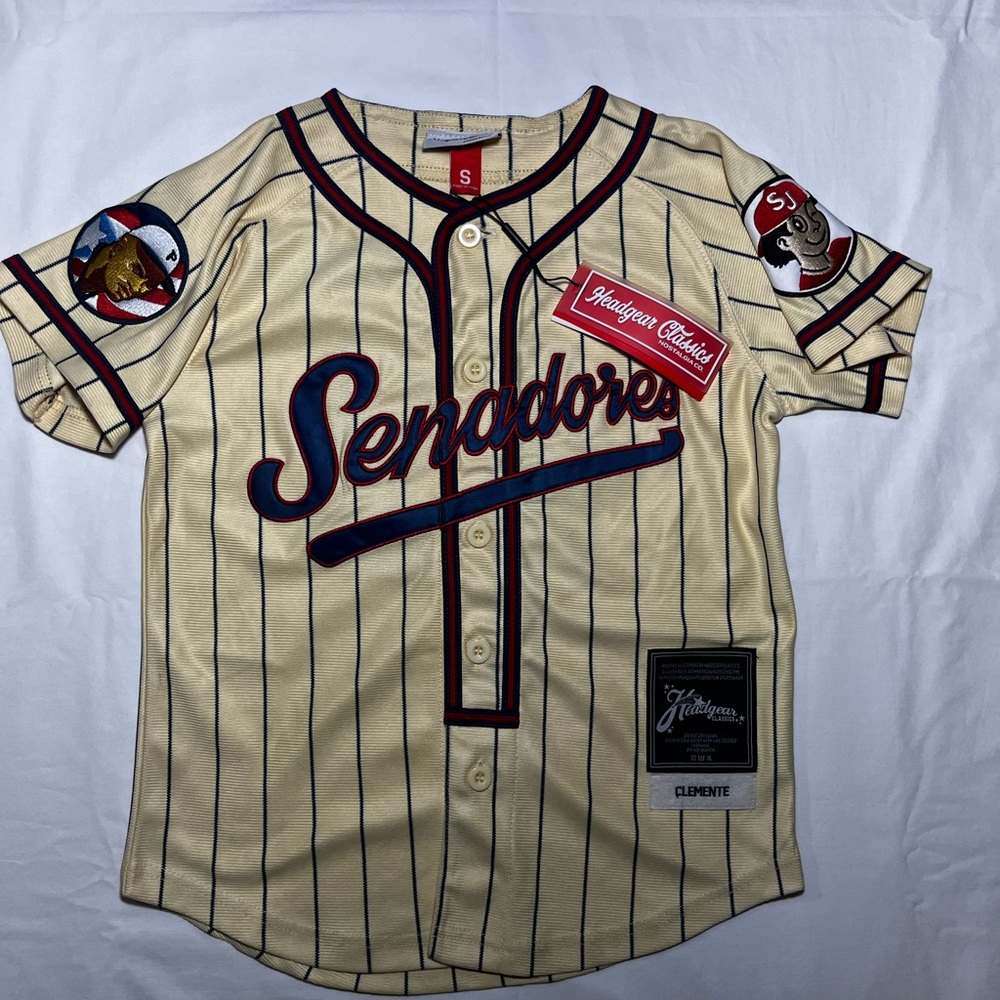 Senadores Kids Jersey - Cream and Blue
